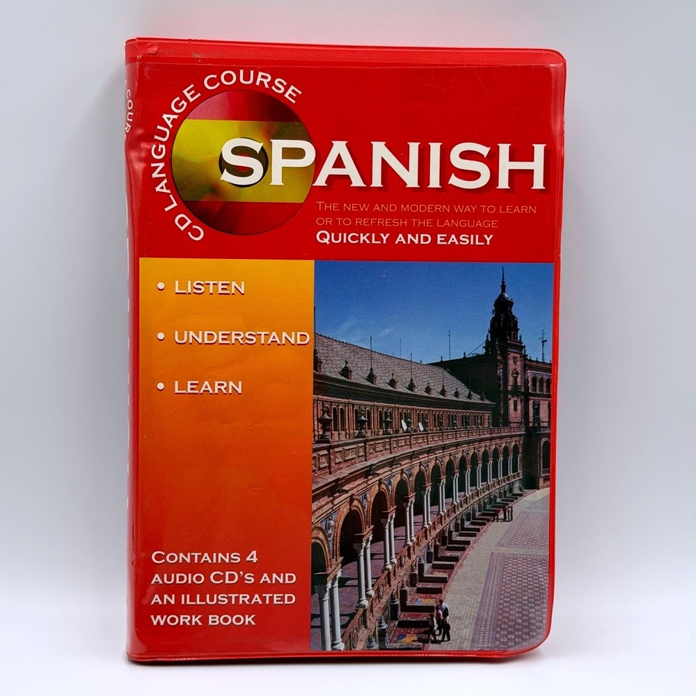Caxton Editions Spanish CD Language Course 4 Audio CDs & Illustrated Workbook